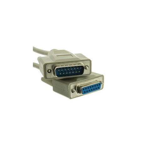 Cable Wholesale Apple/Mac Monitor Extension Cable, DB15 Male to DB15 Female, 15 Conductor, 10 foot 10D2-01210